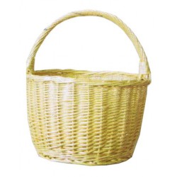 Panier de jardin en osier blanc