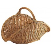 La Vannerie d'Aujourd'hui - Panier à bois éventail, en osier buff