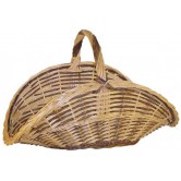 La Vannerie d'Aujourd'hui - Panier à bois éventail, en osier buff/brut