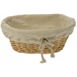 Panier à Fruits Et à Pain Rond En Osier Tissé Polyvalent Plateau De