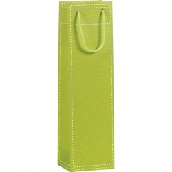 Sac en papier bouteilles vert anis