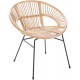 La Vannerie d'Aujourd'hui - Fauteuil en rotin naturel design Dolly