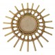 La Vannerie d'Aujourd'hui - Miroir en rotin design vintage soleil type Chaty