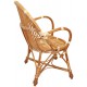 La Vannerie d'Aujourd'hui - Fauteuil design coquille osier buff