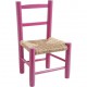 La Vannerie d'Aujourd'hui - Chaise enfant en bois coloris framboise