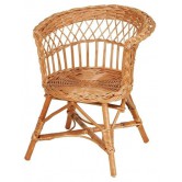 La Vannerie d'Aujourd'hui - Fauteuil pour enfants en osier, assise ronde