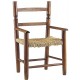 Fauteuil enfant paille bois naturel