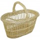 Panier clair fin ovale osier blanc ou 2 tons 5 tailles